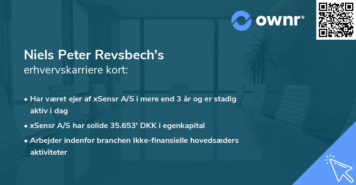 Niels Peter Revsbech's erhvervskarriere kort