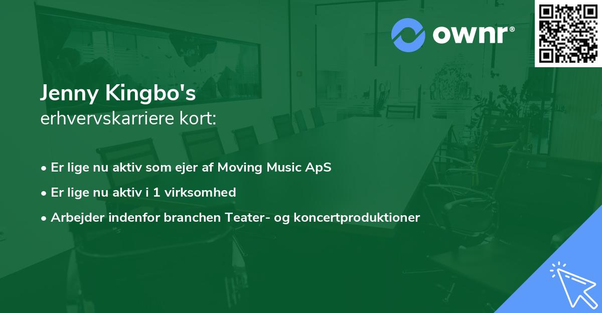 Jenny Kingbo's erhvervskarriere kort