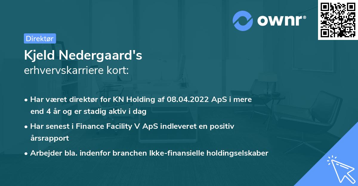 Kjeld Nedergaard's erhvervskarriere kort