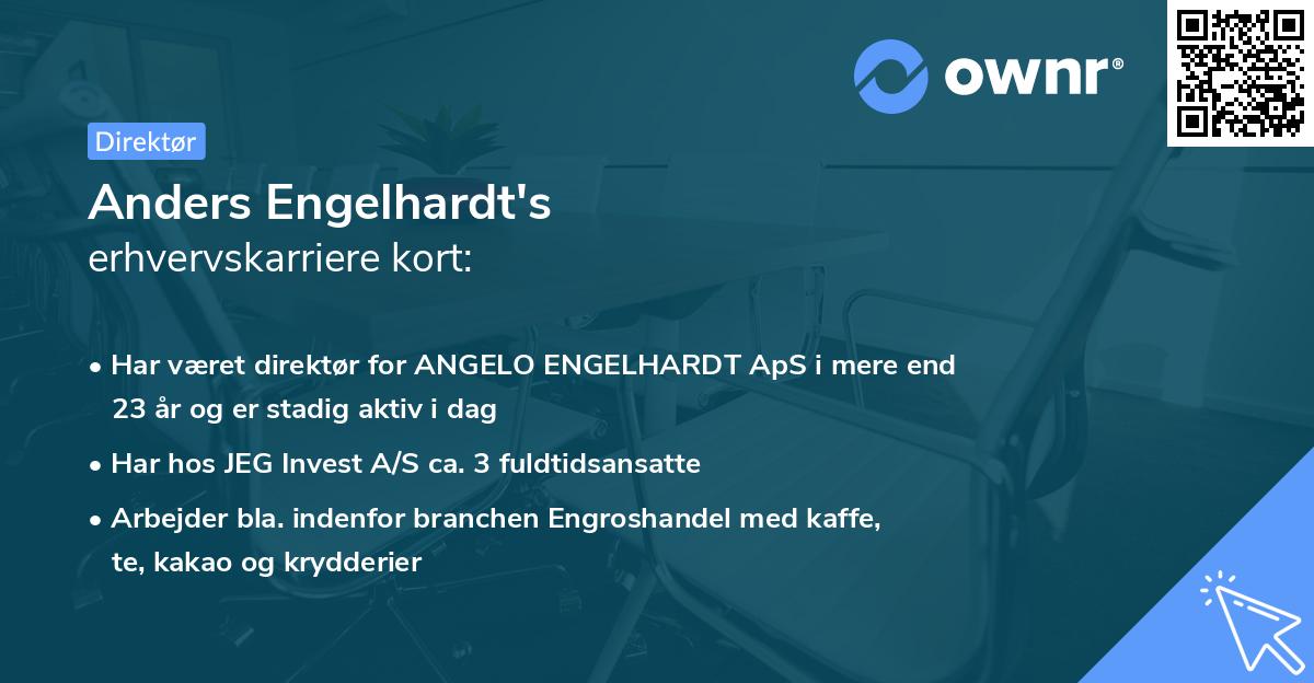 Anders Engelhardt's erhvervskarriere kort