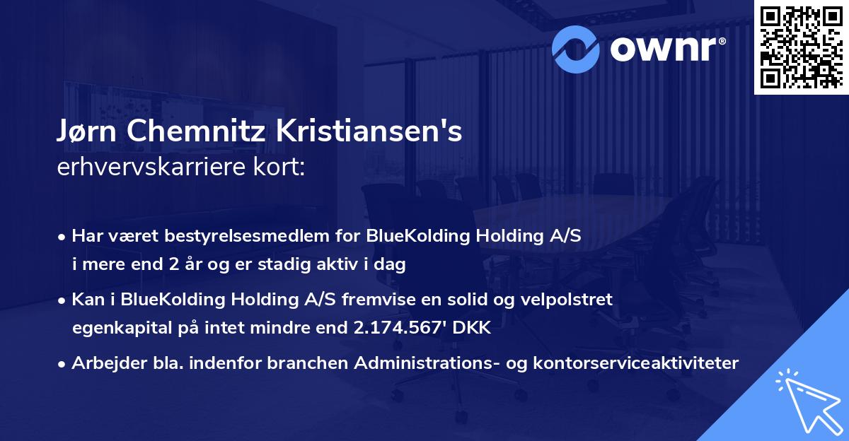 Jørn Chemnitz Kristiansen's erhvervskarriere kort