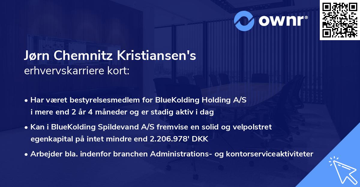Jørn Chemnitz Kristiansen's erhvervskarriere kort