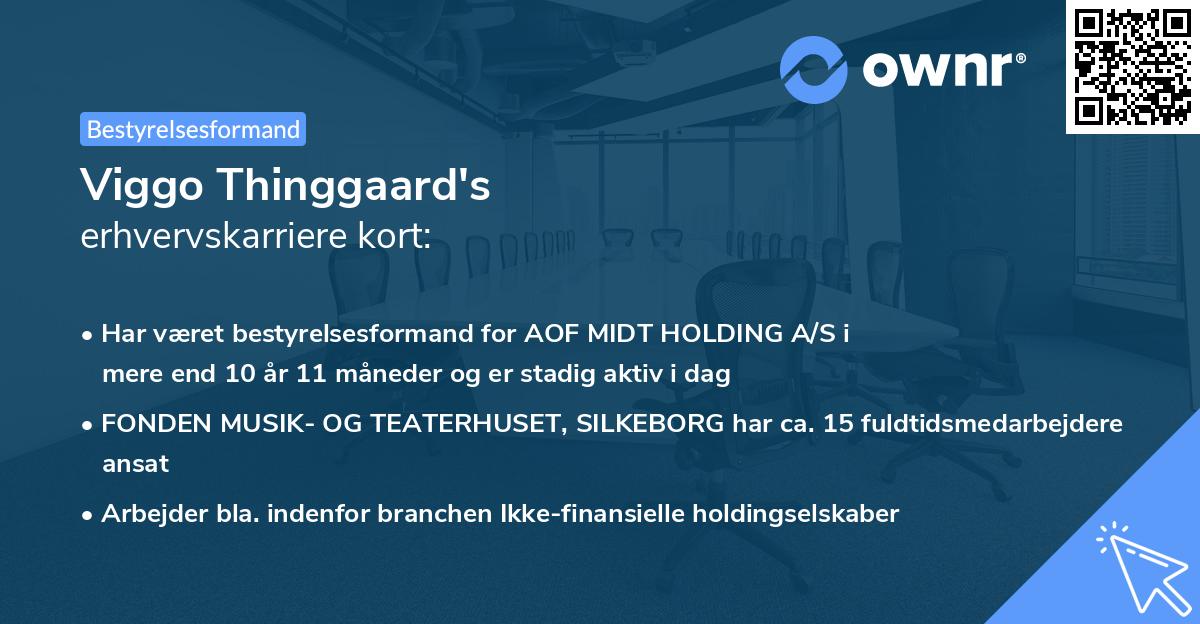 Viggo Thinggaard's erhvervskarriere kort