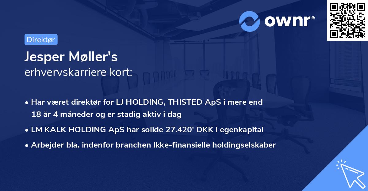 Jesper Møller's erhvervskarriere kort