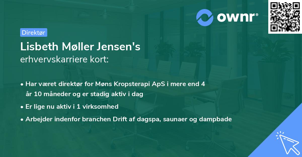Lisbeth Møller Jensen's erhvervskarriere kort