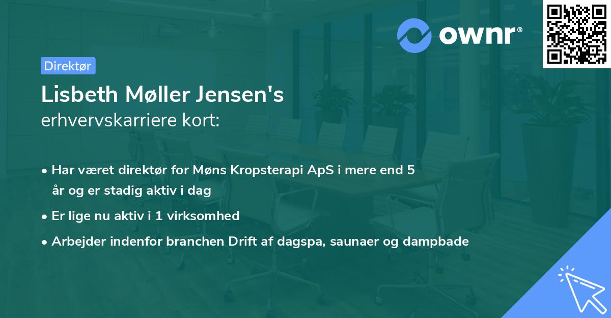Lisbeth Møller Jensen's erhvervskarriere kort