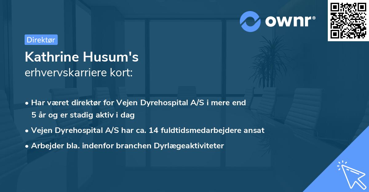 Kathrine Husum's erhvervskarriere kort