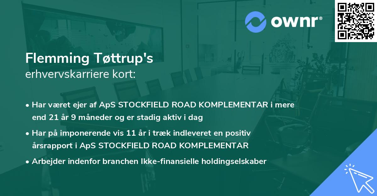 Flemming Tøttrup's erhvervskarriere kort