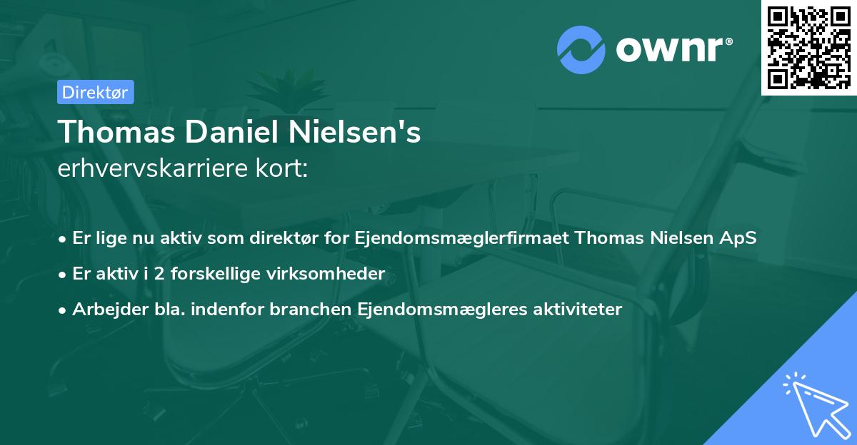Thomas Daniel Nielsen's erhvervskarriere kort