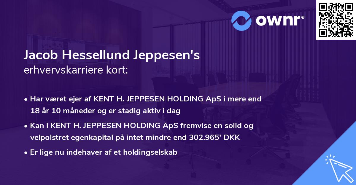 Jacob Hessellund Jeppesen's erhvervskarriere kort