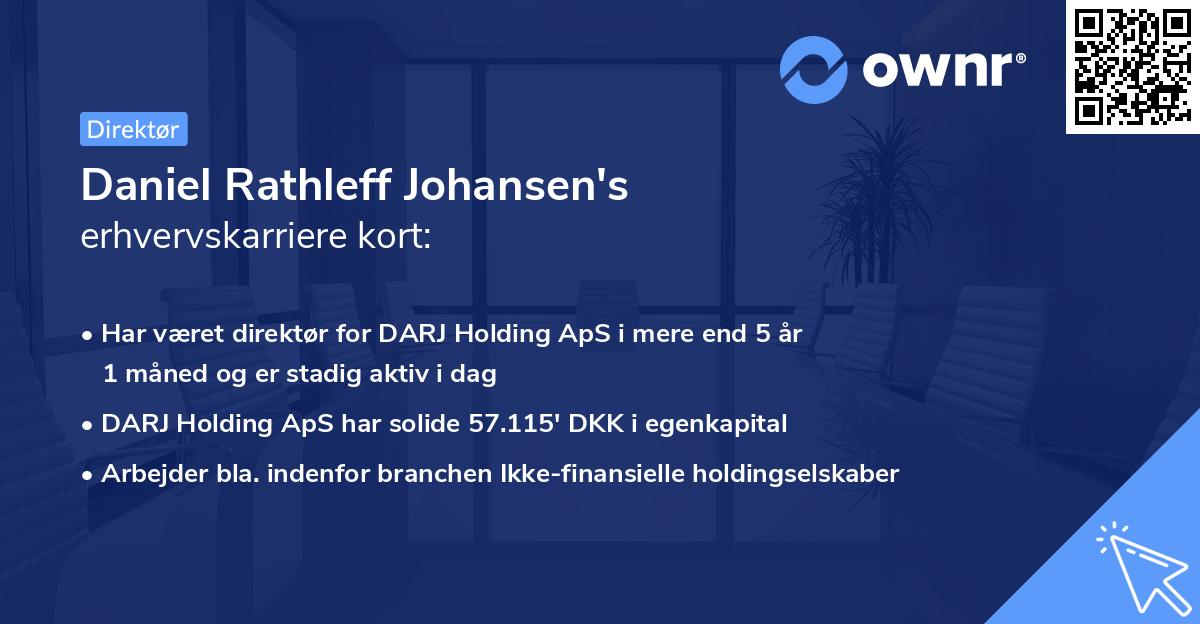 Daniel Rathleff Johansen's erhvervskarriere kort