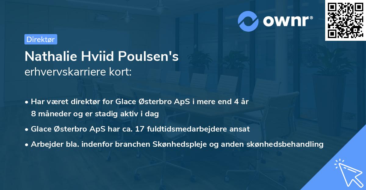 Nathalie Hviid Poulsen's erhvervskarriere kort