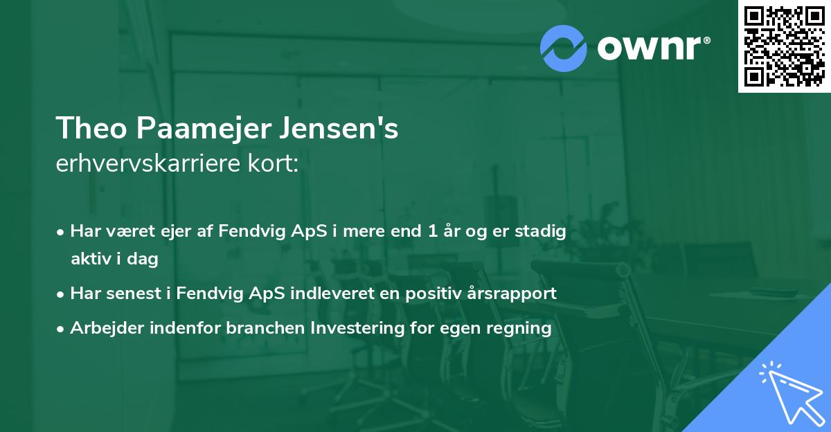 Theo Paamejer Jensen's erhvervskarriere kort