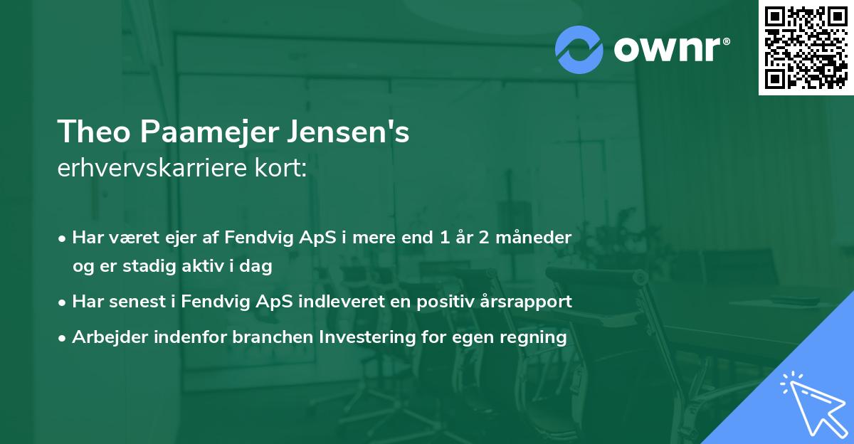 Theo Paamejer Jensen's erhvervskarriere kort