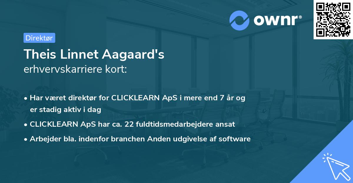 Theis Linnet Aagaard's erhvervskarriere kort
