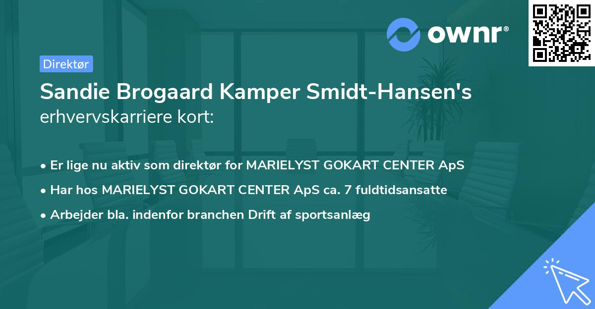 Sandie Brogaard Kamper Smidt-Hansen's erhvervskarriere kort