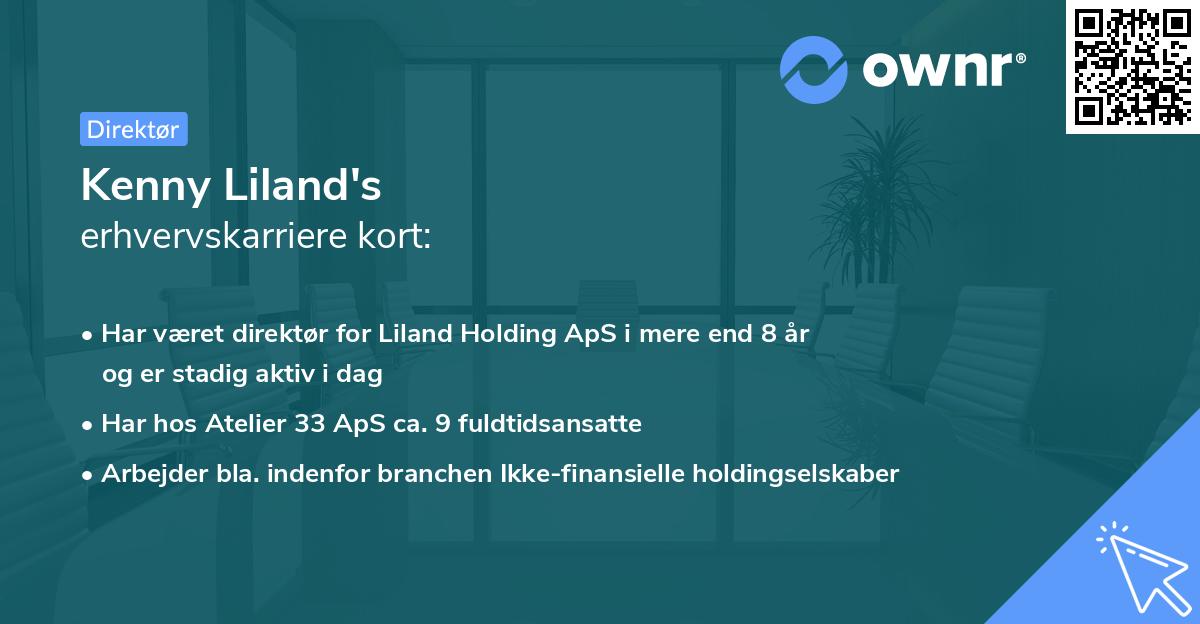 Kenny Liland's erhvervskarriere kort