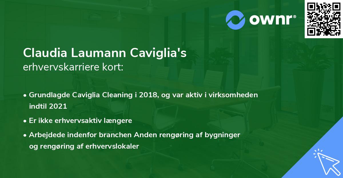 Claudia Laumann Caviglia's erhvervskarriere kort