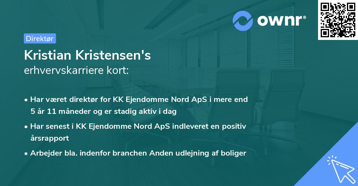 Kristian Kristensen's erhvervskarriere kort
