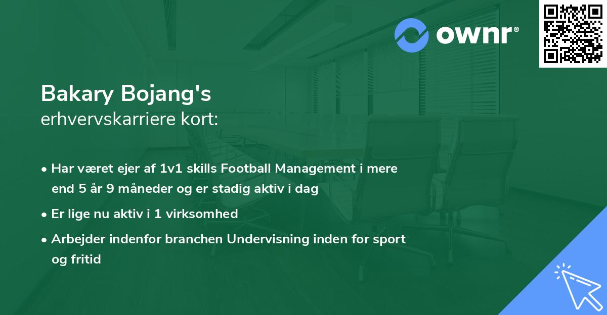 Bakary Bojang's erhvervskarriere kort