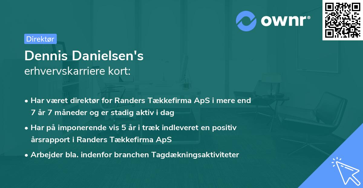 Dennis Danielsen's erhvervskarriere kort