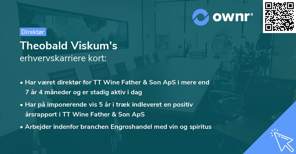 Theobald Viskum's erhvervskarriere kort