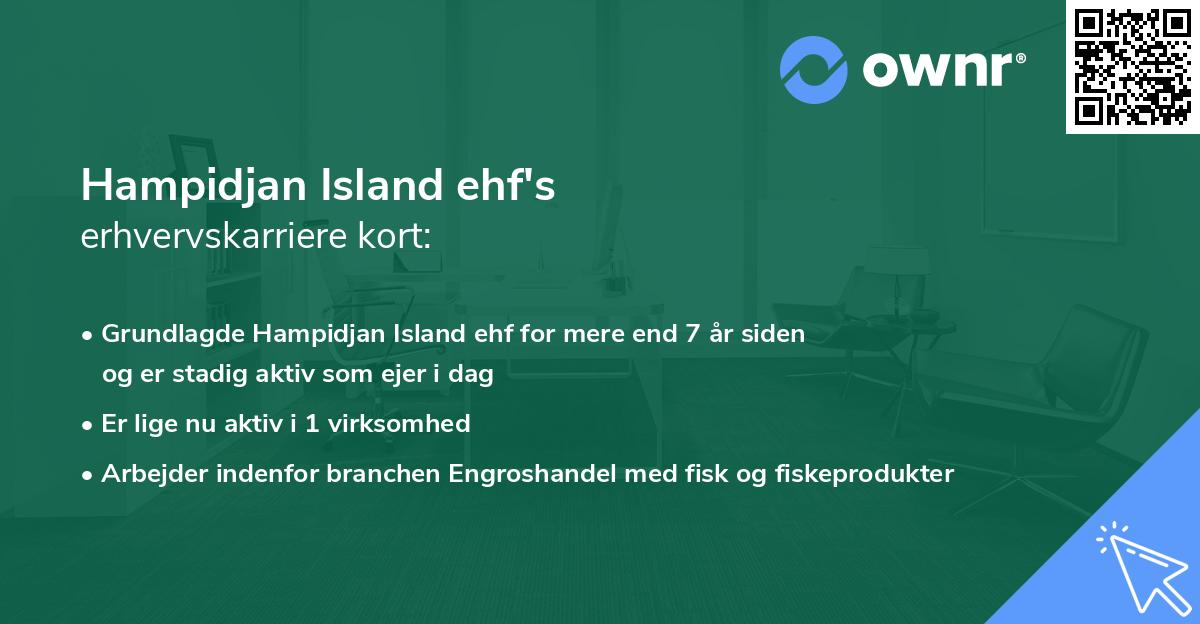 Hampidjan Island ehf's erhvervskarriere kort