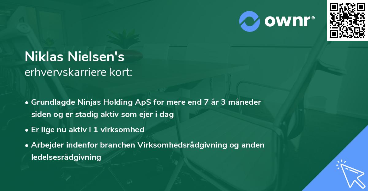 Niklas Nielsen's erhvervskarriere kort