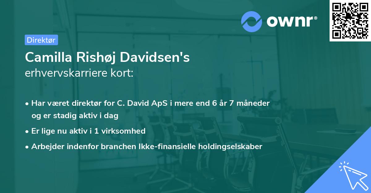 Camilla Rishøj Davidsen's erhvervskarriere kort