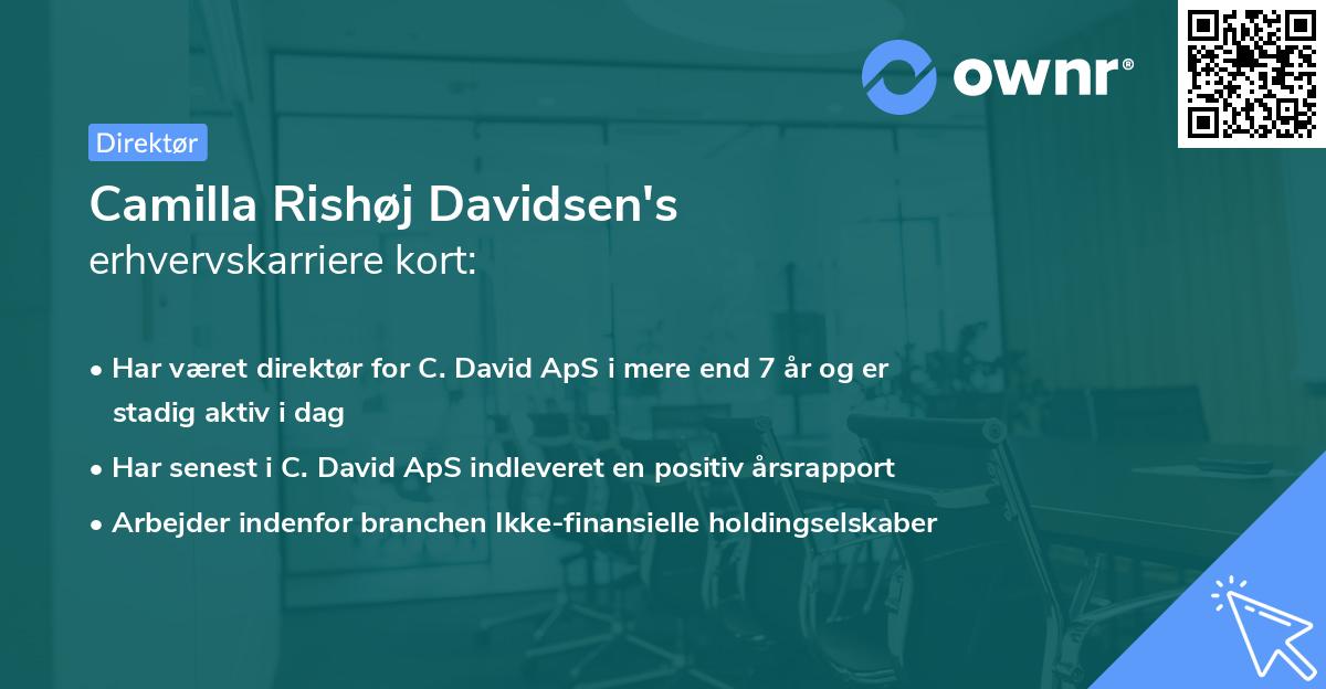 Camilla Rishøj Davidsen's erhvervskarriere kort
