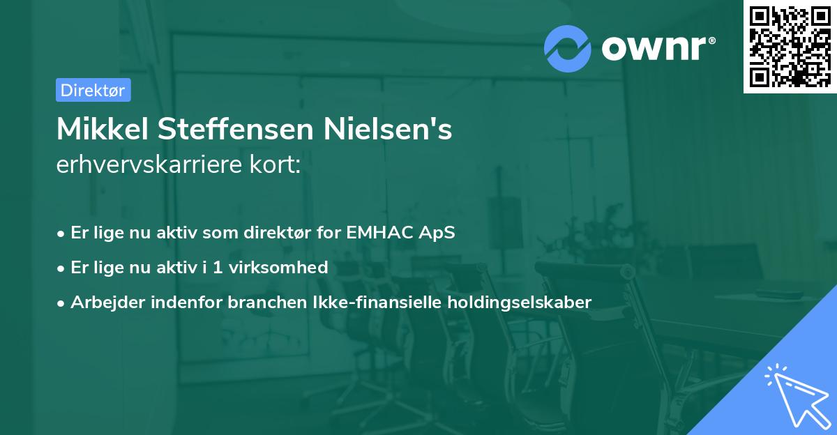 Mikkel Steffensen Nielsen's erhvervskarriere kort