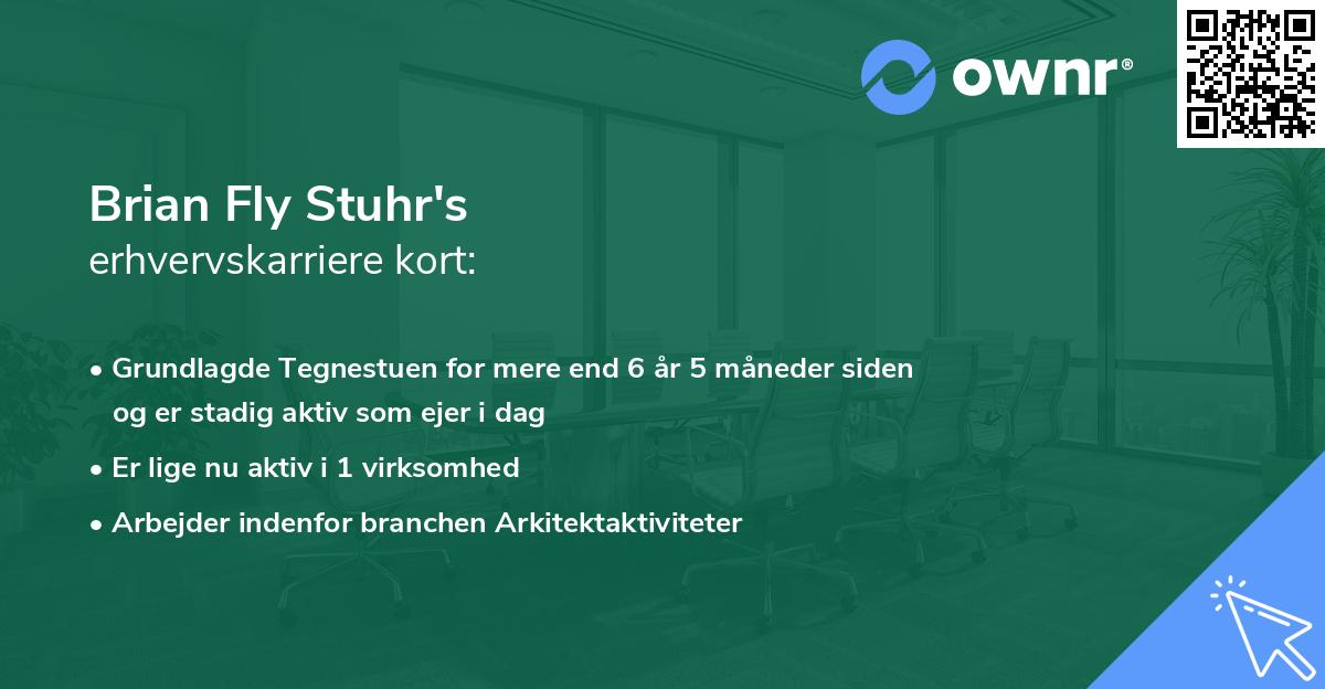 Brian Fly Stuhr's erhvervskarriere kort