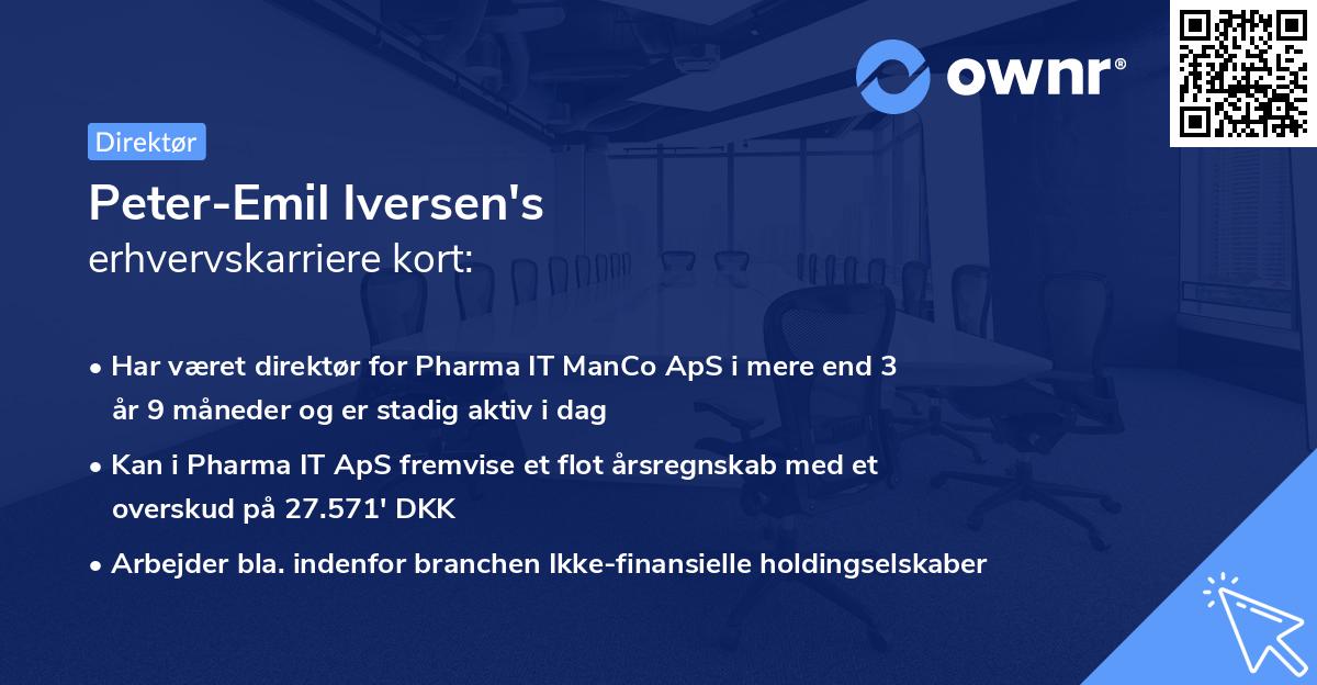Peter-Emil Iversen's erhvervskarriere kort