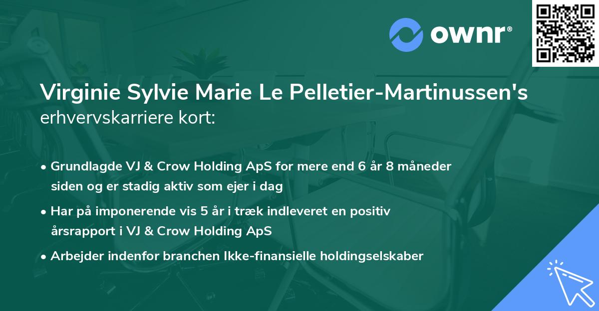Virginie Sylvie Marie Le Pelletier-Martinussen's erhvervskarriere kort
