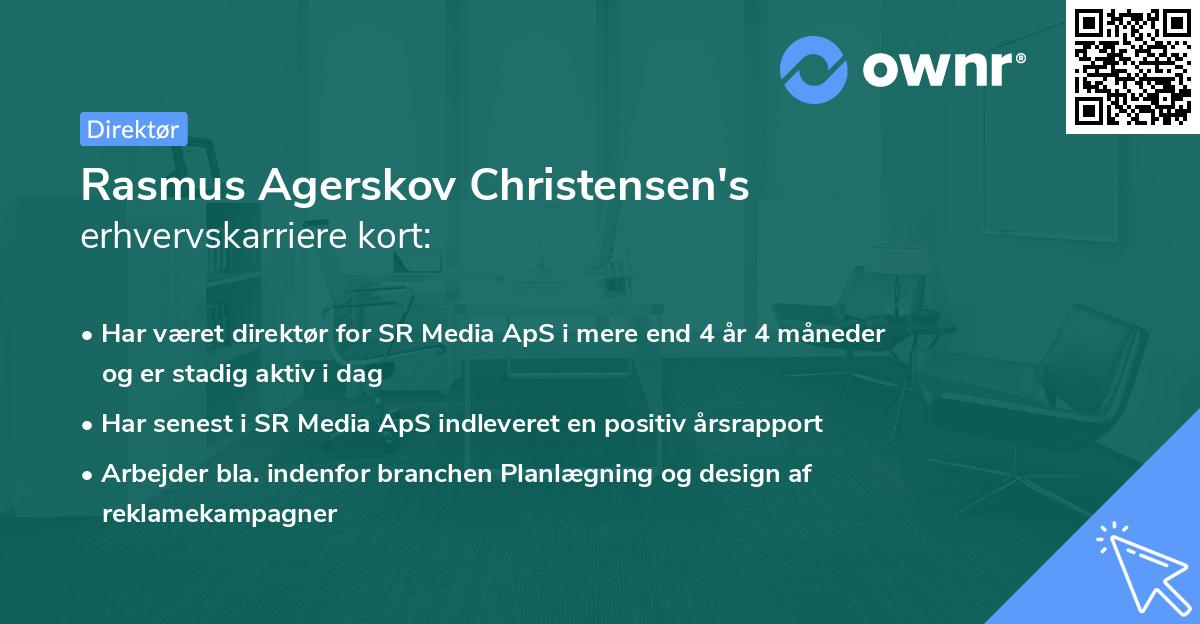 Rasmus Agerskov Christensen's erhvervskarriere kort