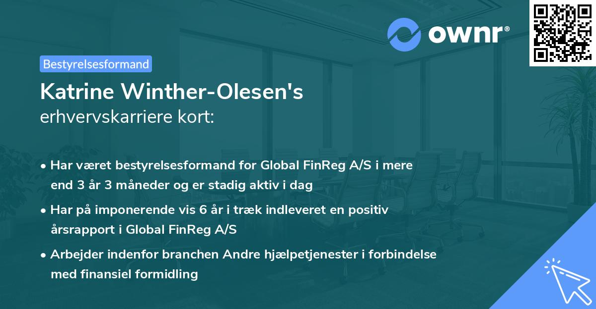 Katrine Winther-Olesen's erhvervskarriere kort
