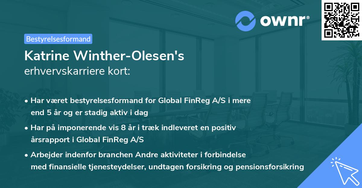 Katrine Winther-Olesen's erhvervskarriere kort