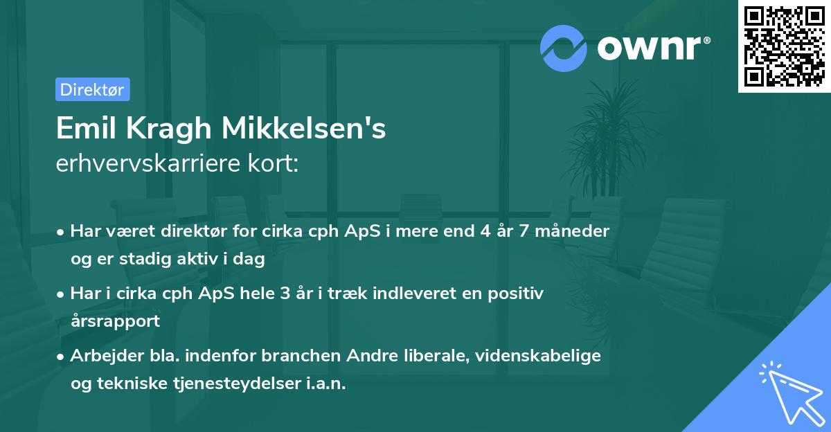 Emil Kragh Mikkelsen's erhvervskarriere kort
