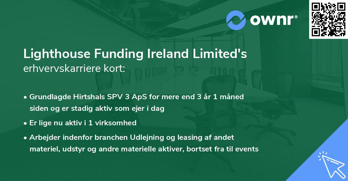 Lighthouse Funding Ireland Limited's erhvervskarriere kort