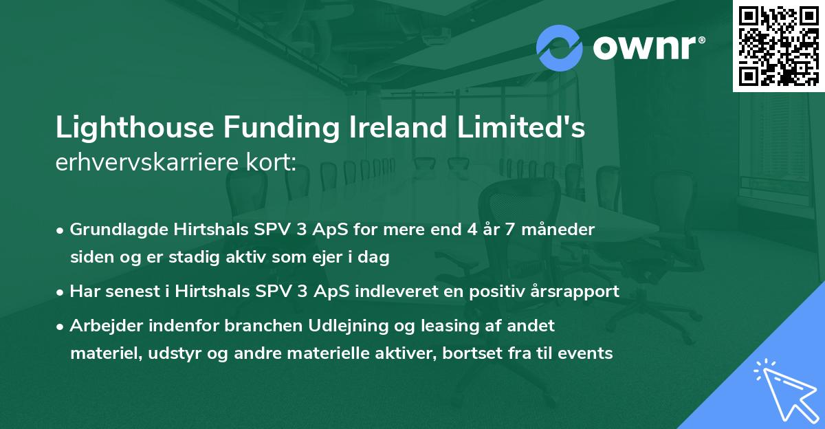 Lighthouse Funding Ireland Limited's erhvervskarriere kort