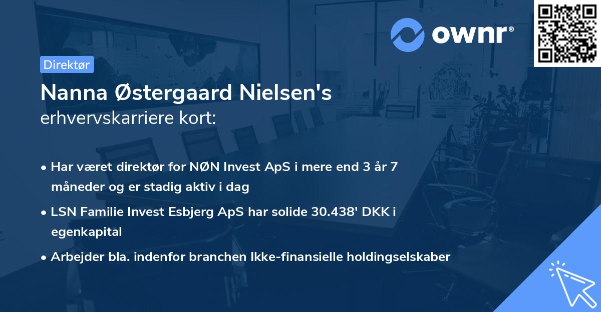 Nanna Østergaard Nielsen's erhvervskarriere kort