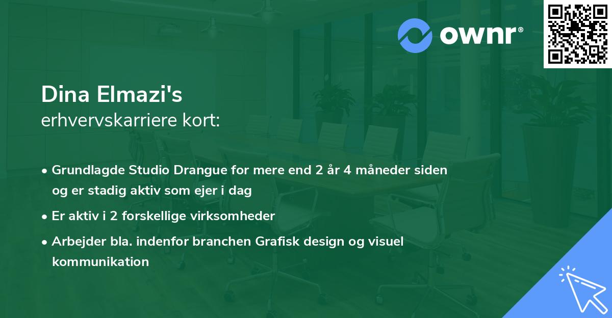 Dina Elmazi's erhvervskarriere kort