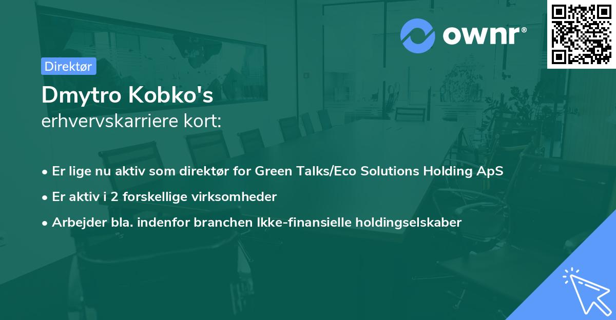 Dmytro Kobko's erhvervskarriere kort