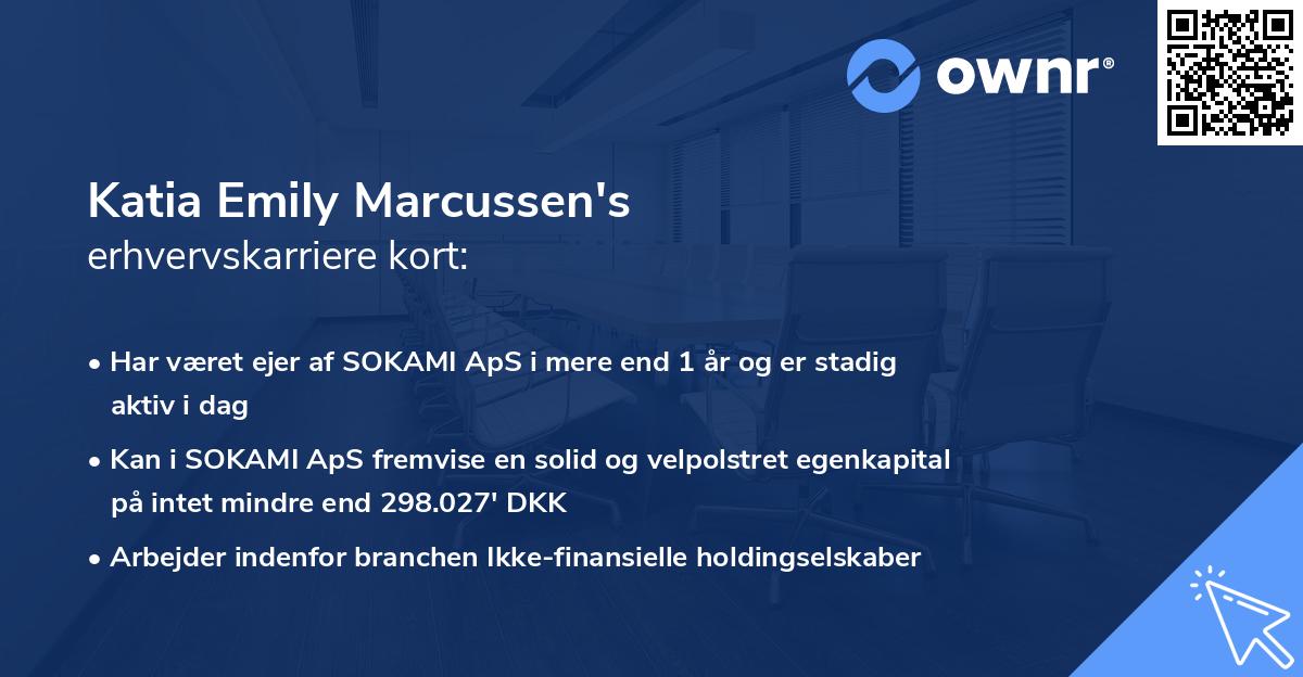 Katia Emily Marcussen's erhvervskarriere kort