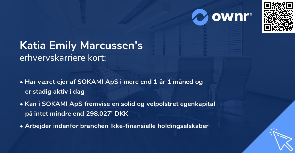 Katia Emily Marcussen's erhvervskarriere kort