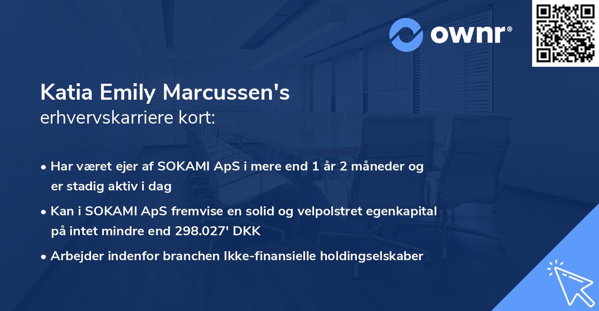 Katia Emily Marcussen's erhvervskarriere kort