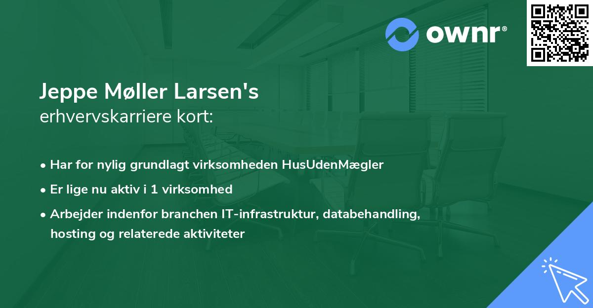 Jeppe Møller Larsen's erhvervskarriere kort