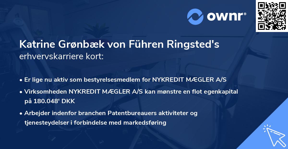 Katrine Grønbæk von Führen Ringsted's erhvervskarriere kort