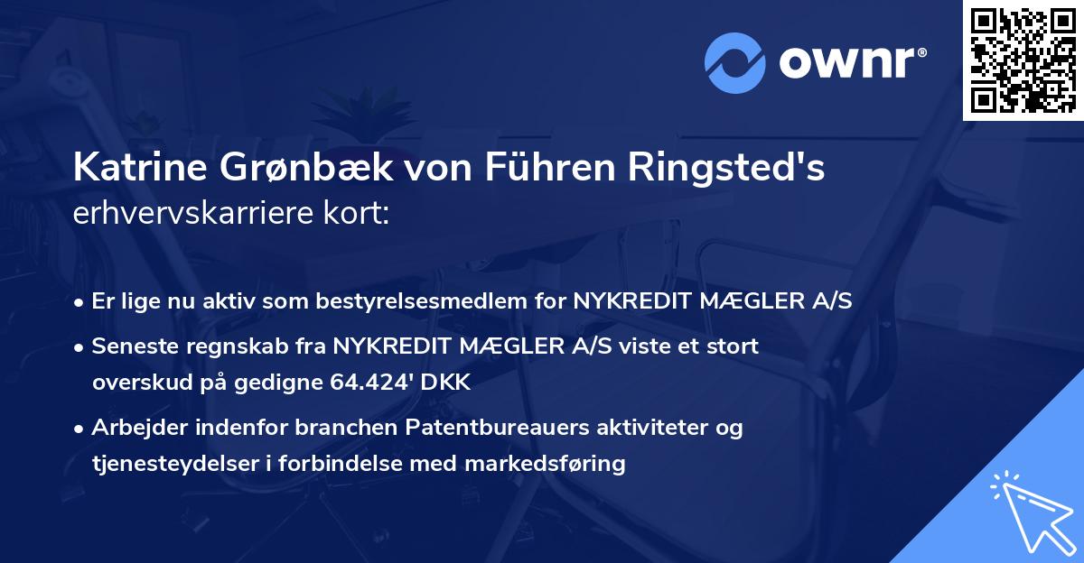 Katrine Grønbæk von Führen Ringsted's erhvervskarriere kort