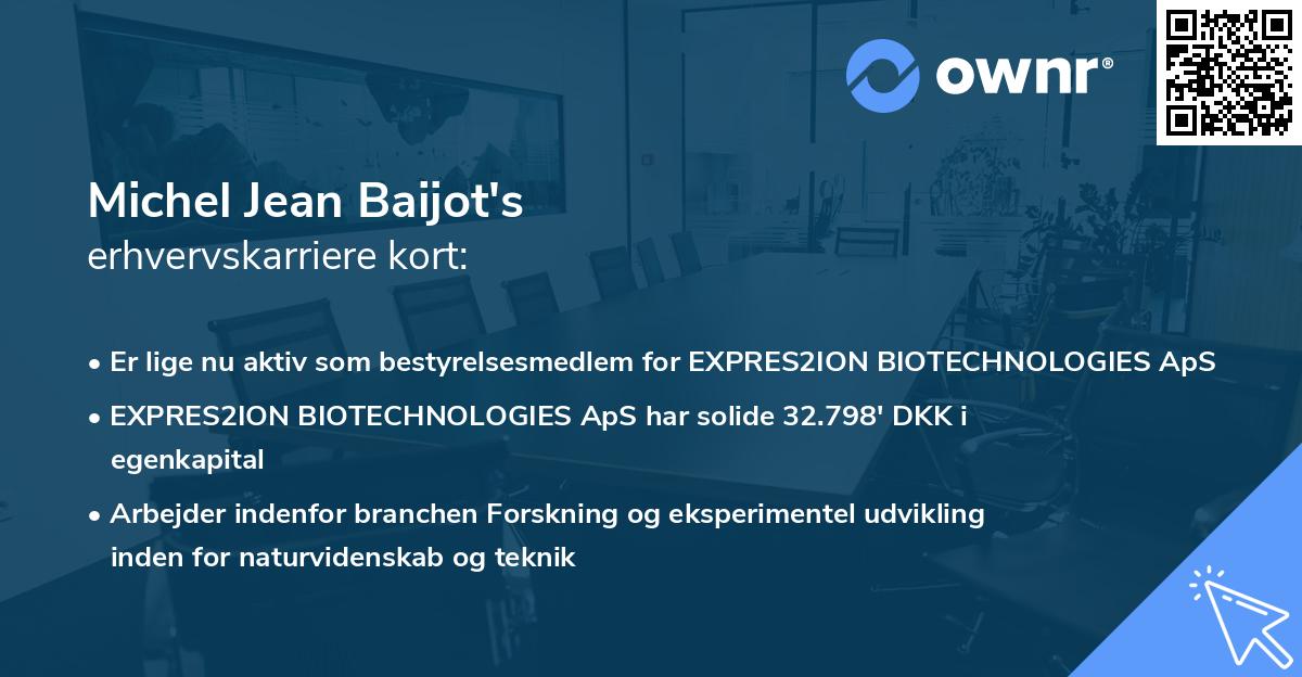 Michel Jean Baijot's erhvervskarriere kort